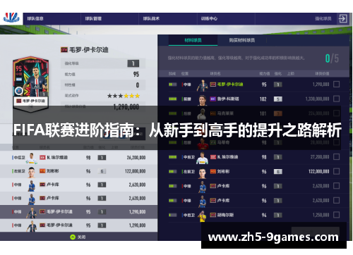 FIFA联赛进阶指南:从新手到高手的提升之路解析 FIFA联赛进阶指南:从新手到高手的提升之路解析