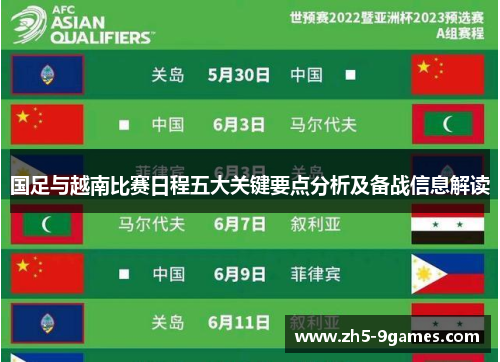 国足与越南比赛日程五大关键要点分析及备战信息解读 国足与越南比赛日程五大关键要点分析及备战信息解读
